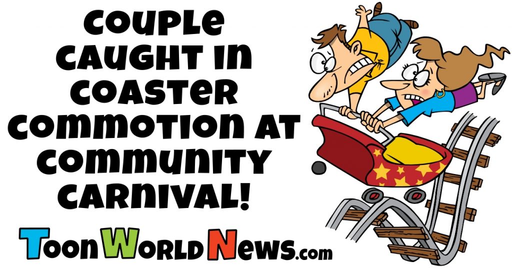 Couple Caught in Coaster Commotion at Community Carnival!