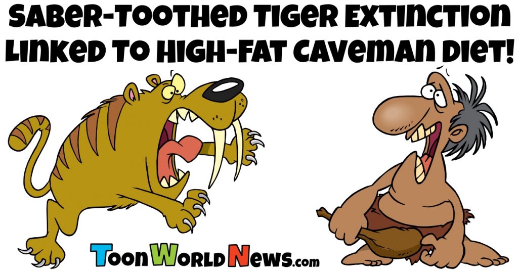 Saber-Toothed Tiger Extinction Linked to High-Fat Caveman Diet!